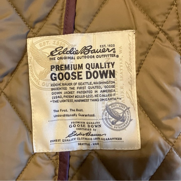 Eddie Bauer goose down quilted vest women’s extra large, dusky purple - Picture 4 of 7